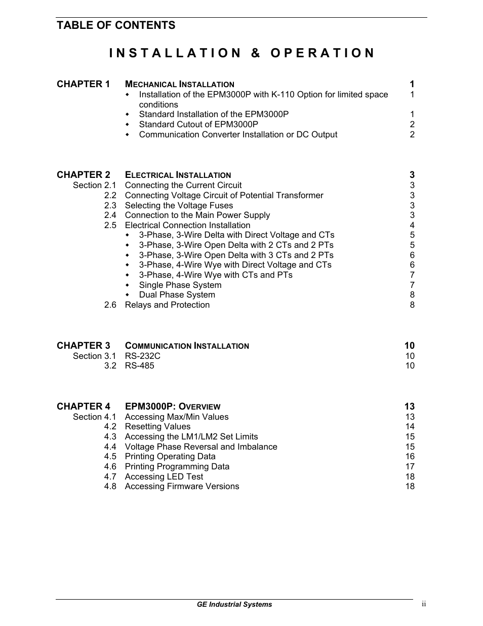 GE EPM 3000P User Manual | Page 4 / 46