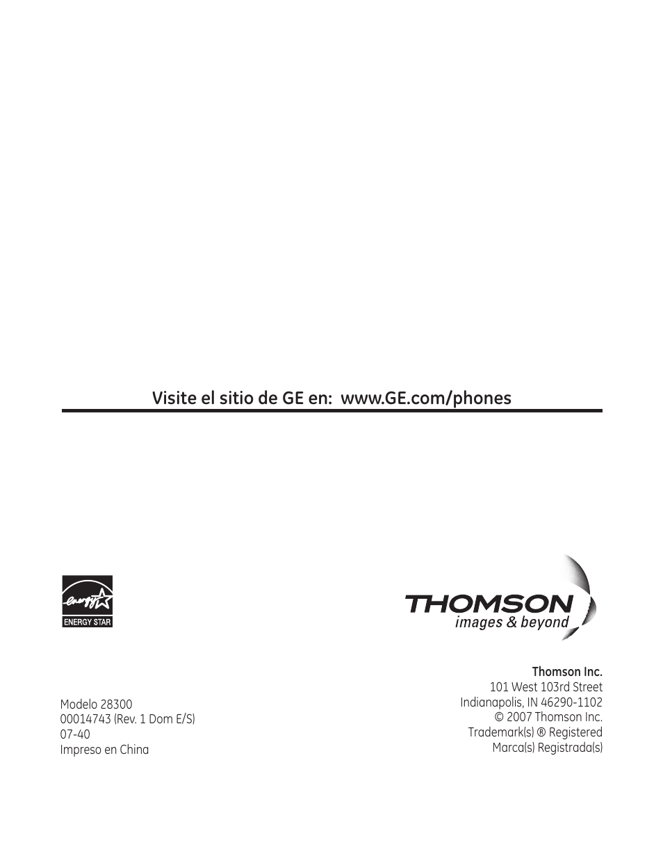 GE 28300 User Manual | Page 108 / 108