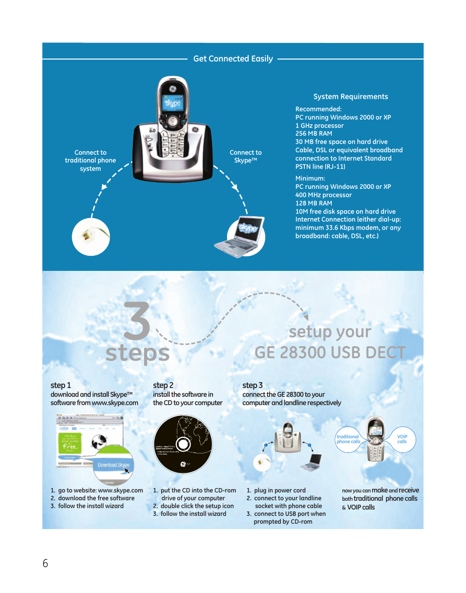 Steps | GE 28300 User Manual | Page 6 / 108