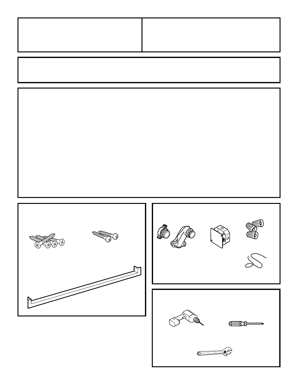 Français, Avant de commencer, Directives d’installation | Matériel requis, Pièces incluses, Outils requis, Four mural encastré, Important, Avis important à l’installateur | GE ZET1 User Manual | Page 15 / 44