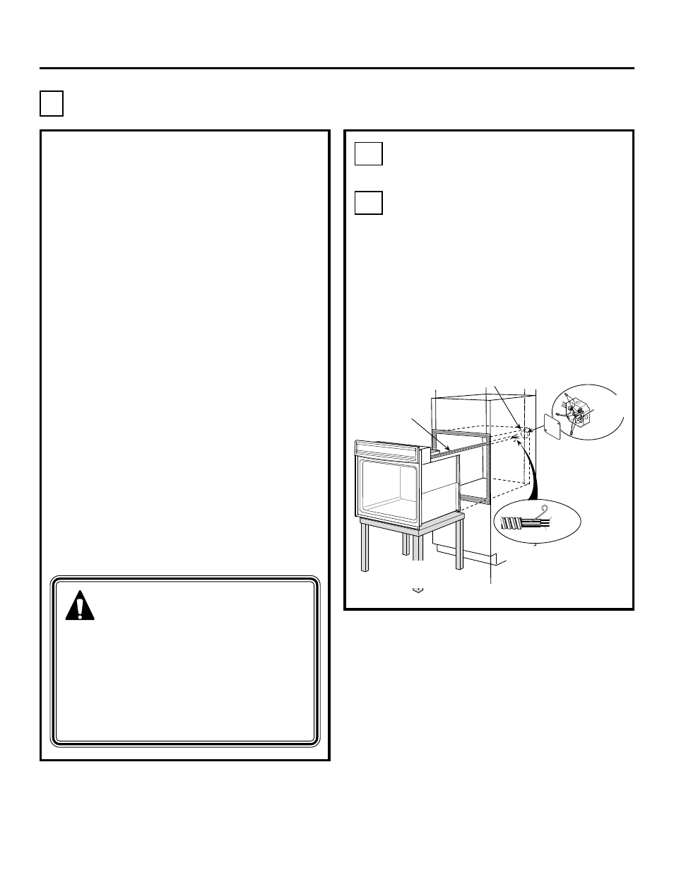 Raccordement électrique, Directives d’installation, Avis important à l’installateur | Avertissement, B2 b1 | GE ZET1 User Manual | Page 23 / 44