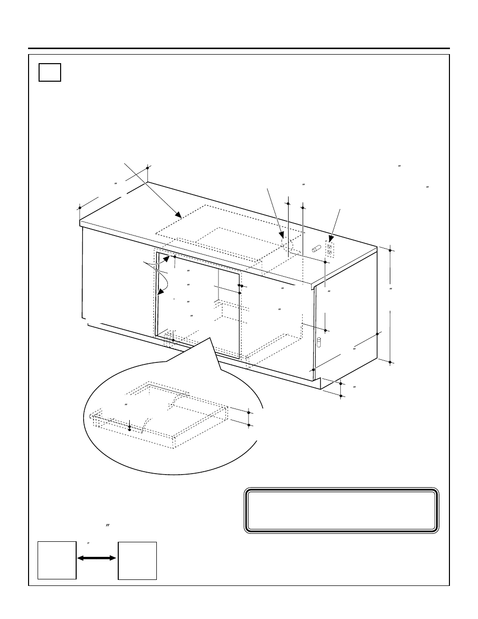 Instrucciones de instalación, Instalaciones de lado a lado | GE ZET1 User Manual | Page 34 / 44