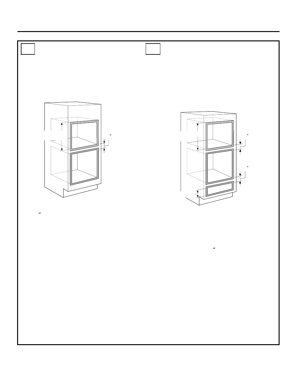 Gabinetes | GE ZET1 User Manual | Page 36 / 44