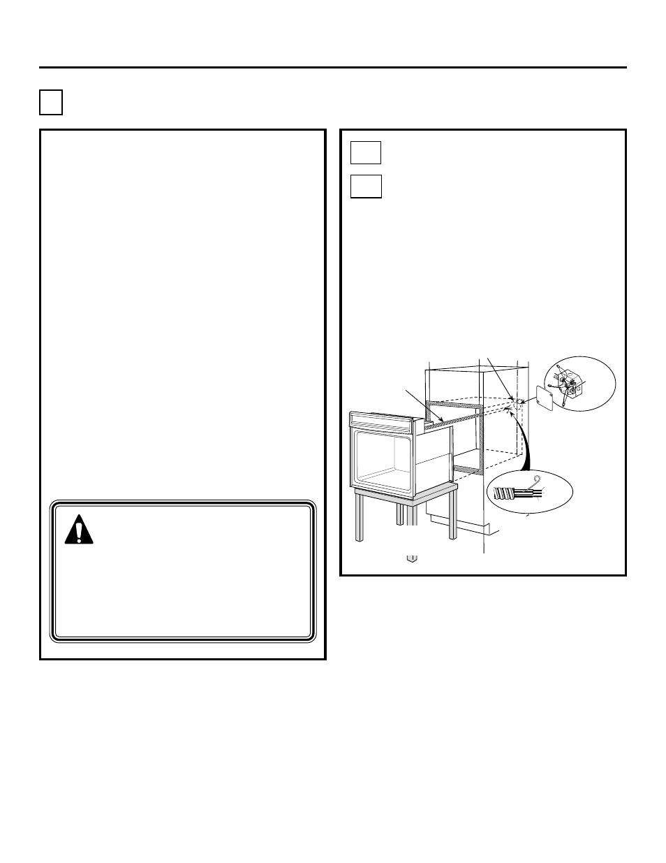 Electrical connections, Installation instructions, Attention installer | Warning, B2 b1 | GE ZET1 User Manual | Page 9 / 44