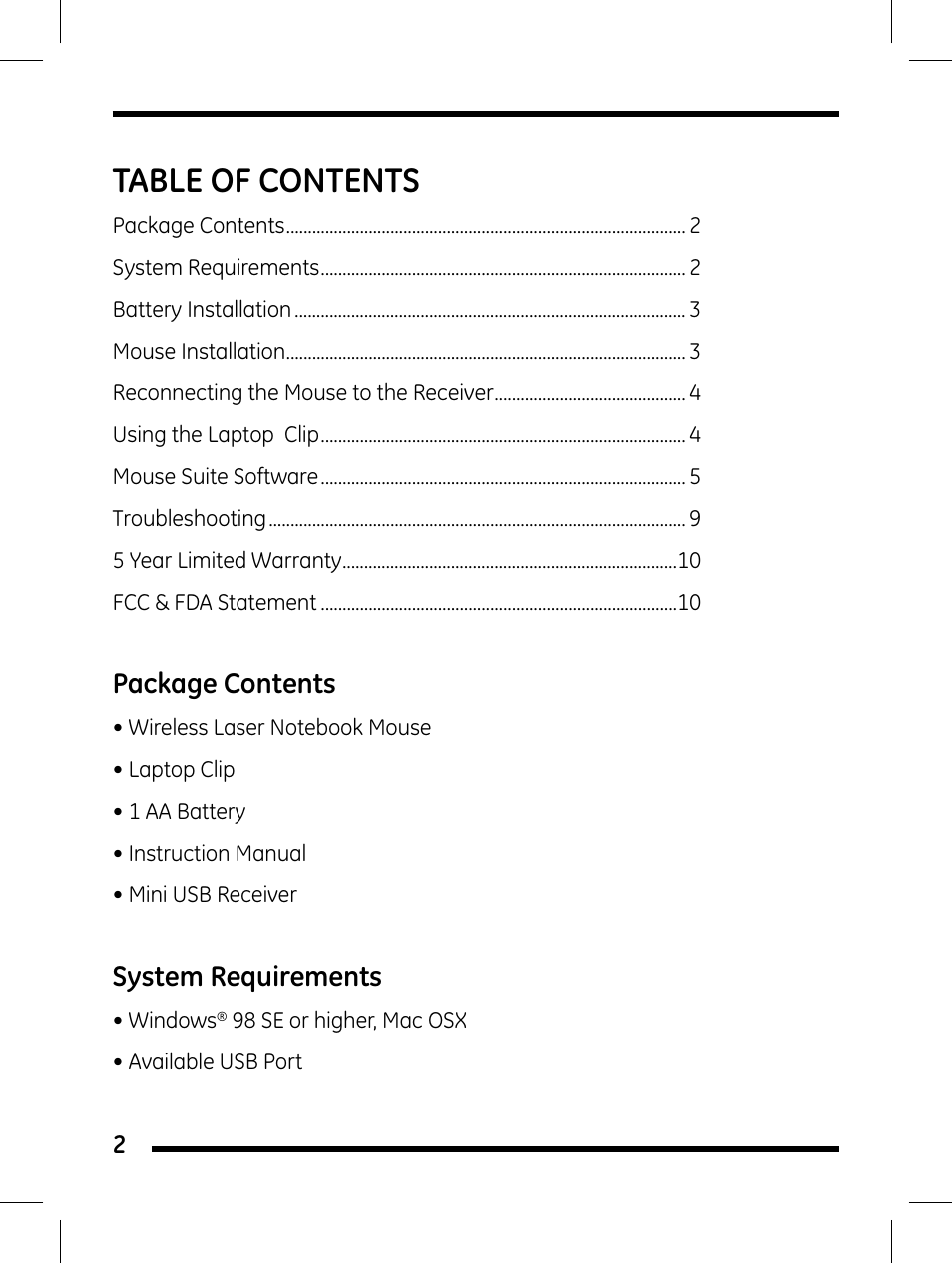 GE 98504 User Manual | Page 2 / 12