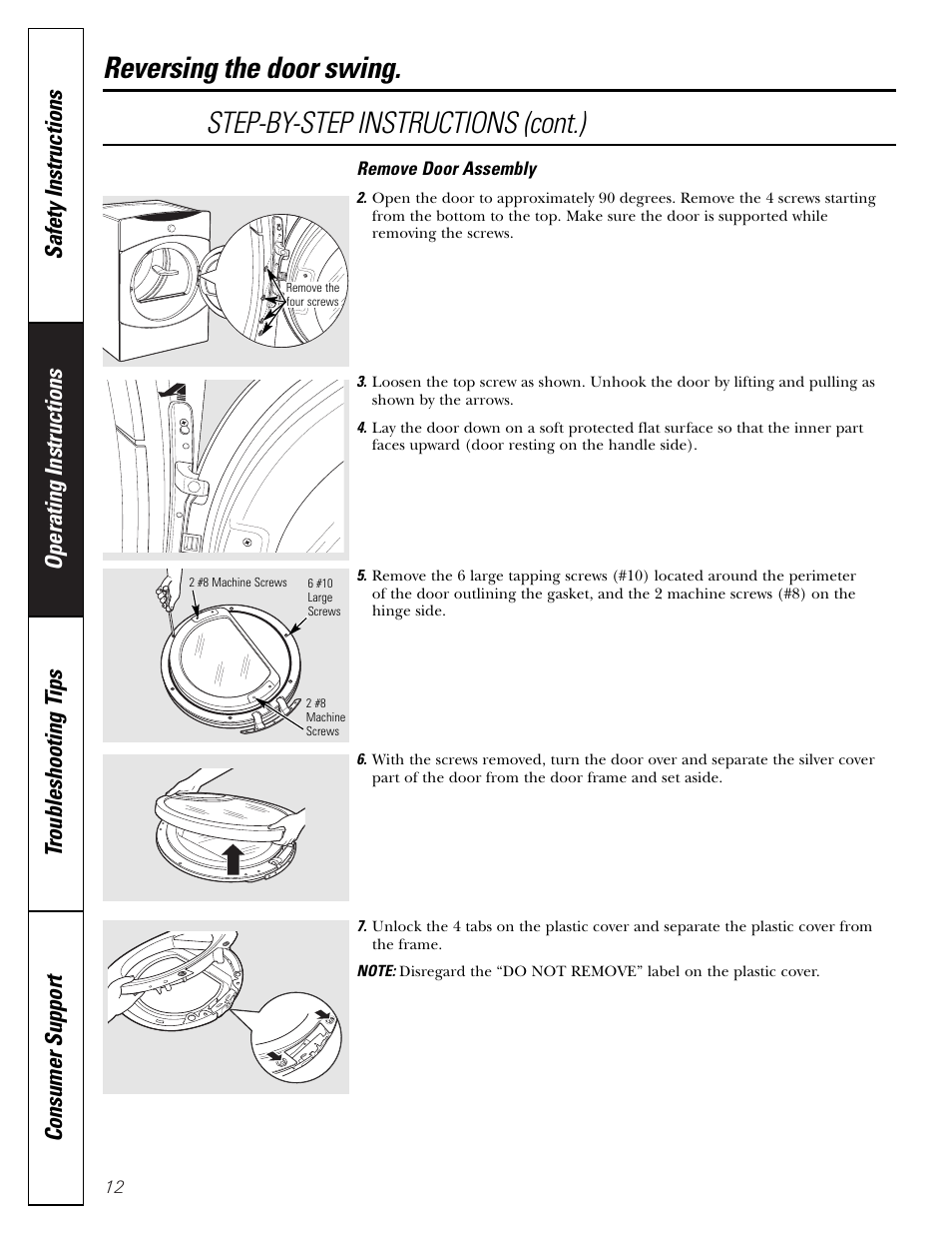 GE DBVH510 User Manual | Page 12 / 56