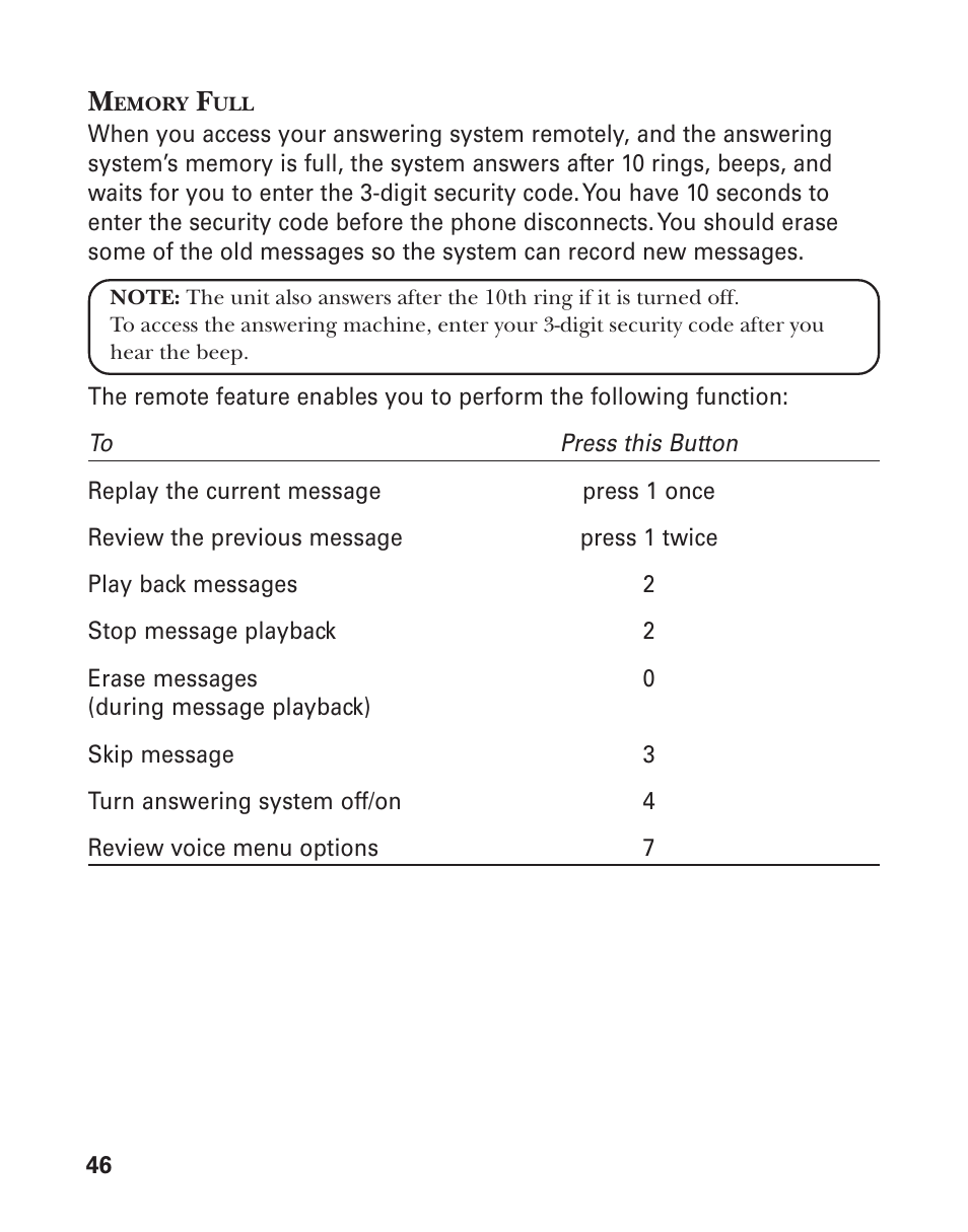 GE 21026 User Manual | Page 46 / 120