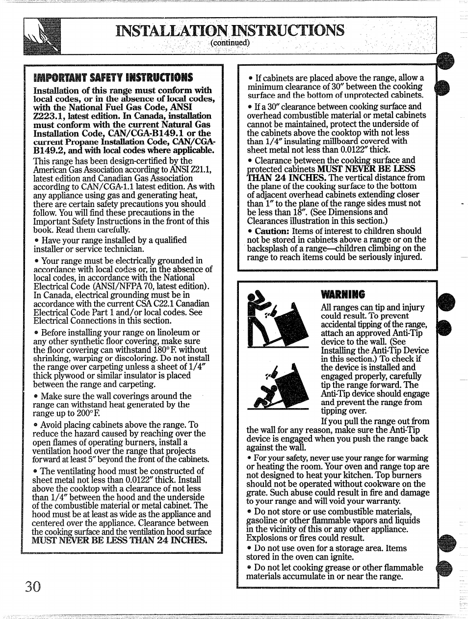 Smrsii §m§icy«.iii#üs, Wariini, Tiw«:t13ttr'ttrim | GE 49-8338 User Manual | Page 31 / 49