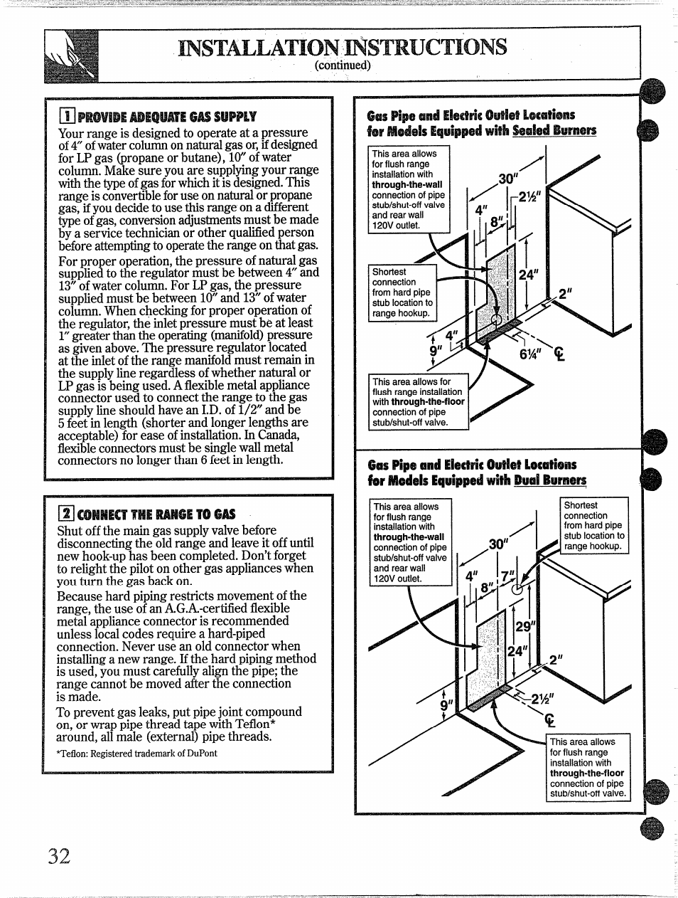 Provide adequate gas supply, Mt%0 k:t\mljkji±m. a\jm | GE 49-8338 User Manual | Page 33 / 49