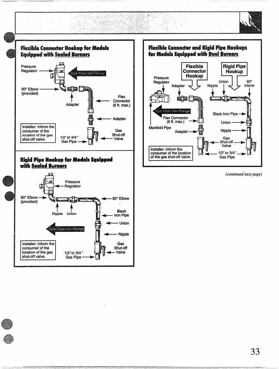 C@n§i@€tiir ii@®kep f®r i^ulpp^ w^k sealed bum&u, T t ^ i, Bum&u | GE 49-8338 User Manual | Page 34 / 49