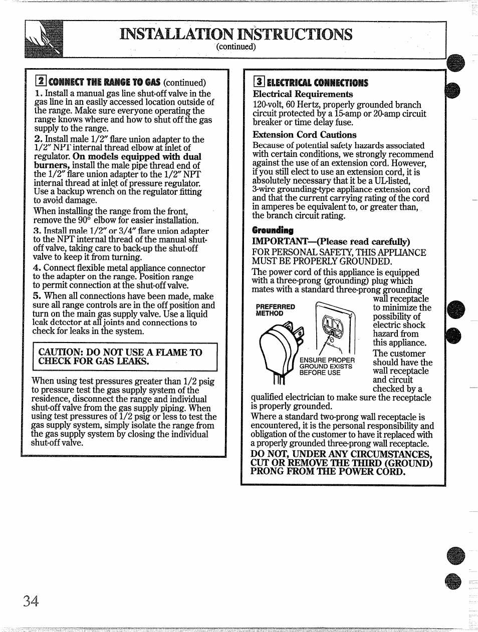 Lu electhial cohnections | GE 49-8338 User Manual | Page 35 / 49