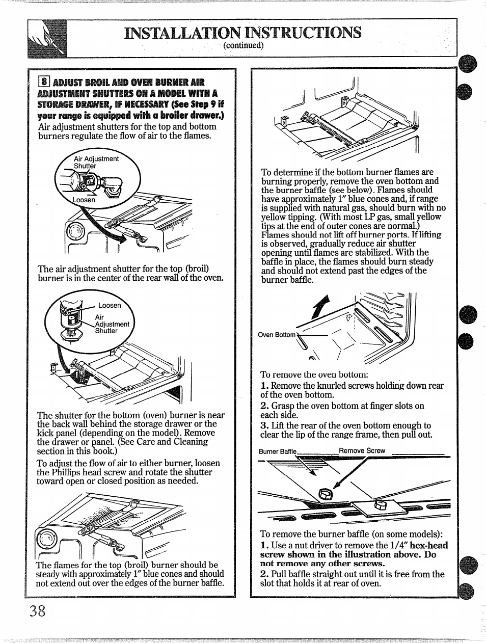 Mjystment shutters oh, Model with, Storage prawir | Hicisilrf (les | GE 49-8338 User Manual | Page 39 / 49