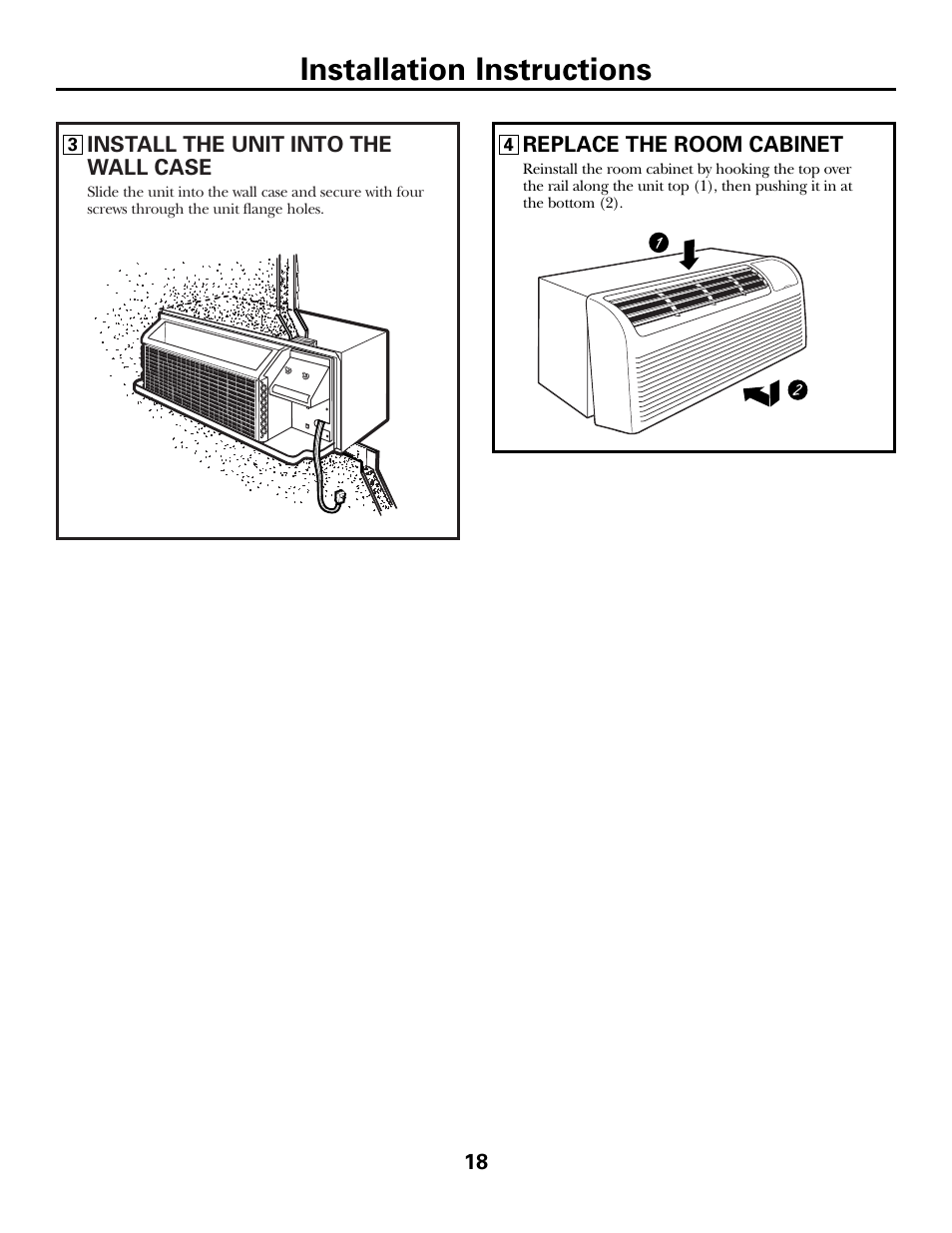 Installation instructions | GE 2500 User Manual | Page 18 / 28
