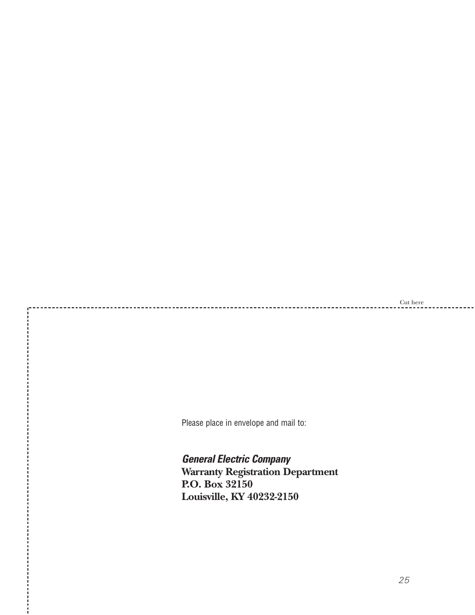 Product registration, Product registration , 26 | GE 2500 User Manual | Page 25 / 28