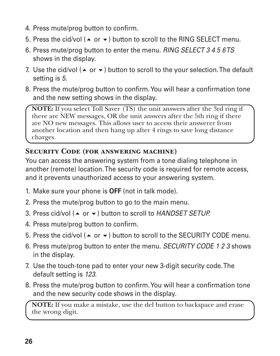 GE 21029 User Manual | Page 26 / 116