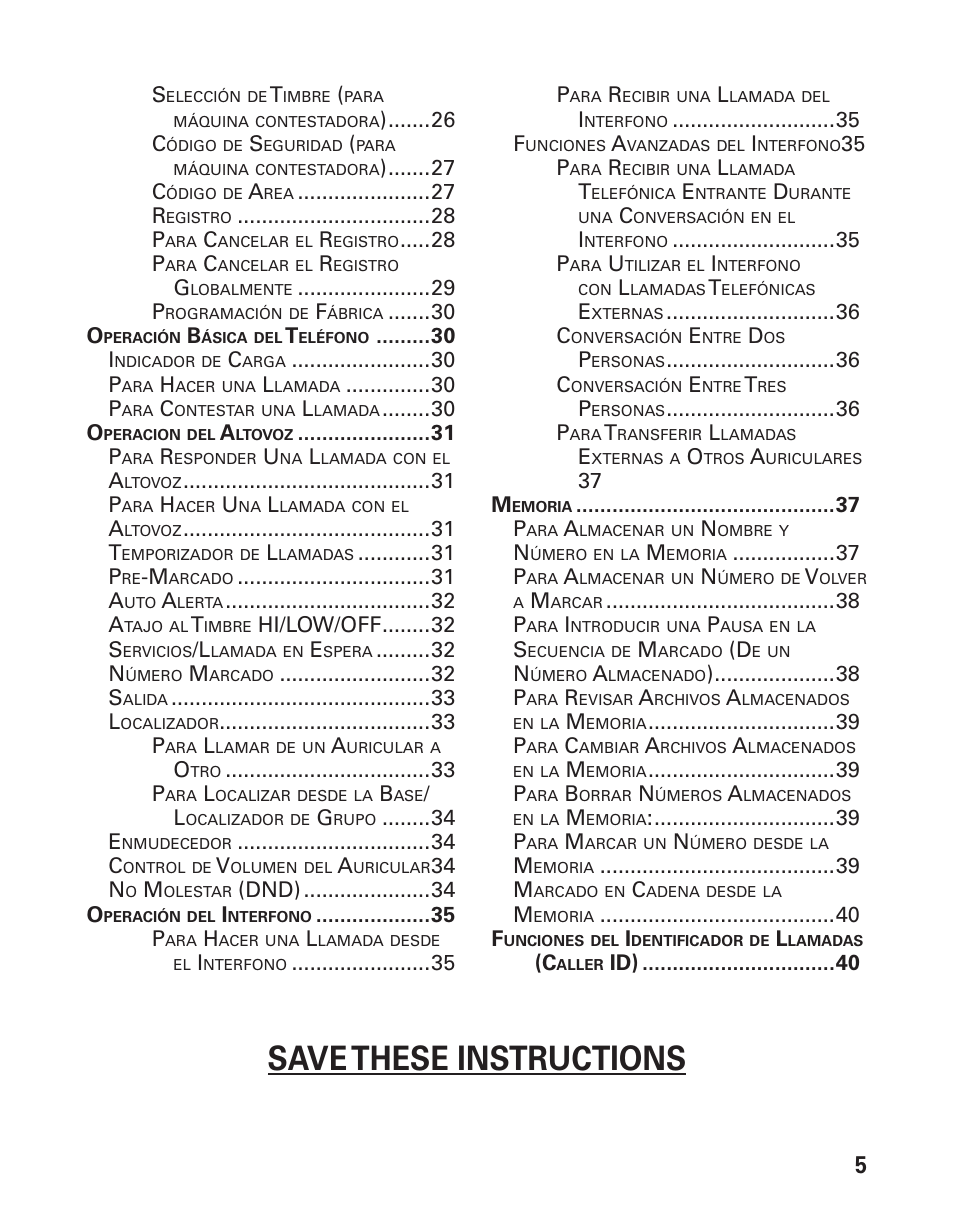 Save these instructions | GE 21029 User Manual | Page 63 / 116