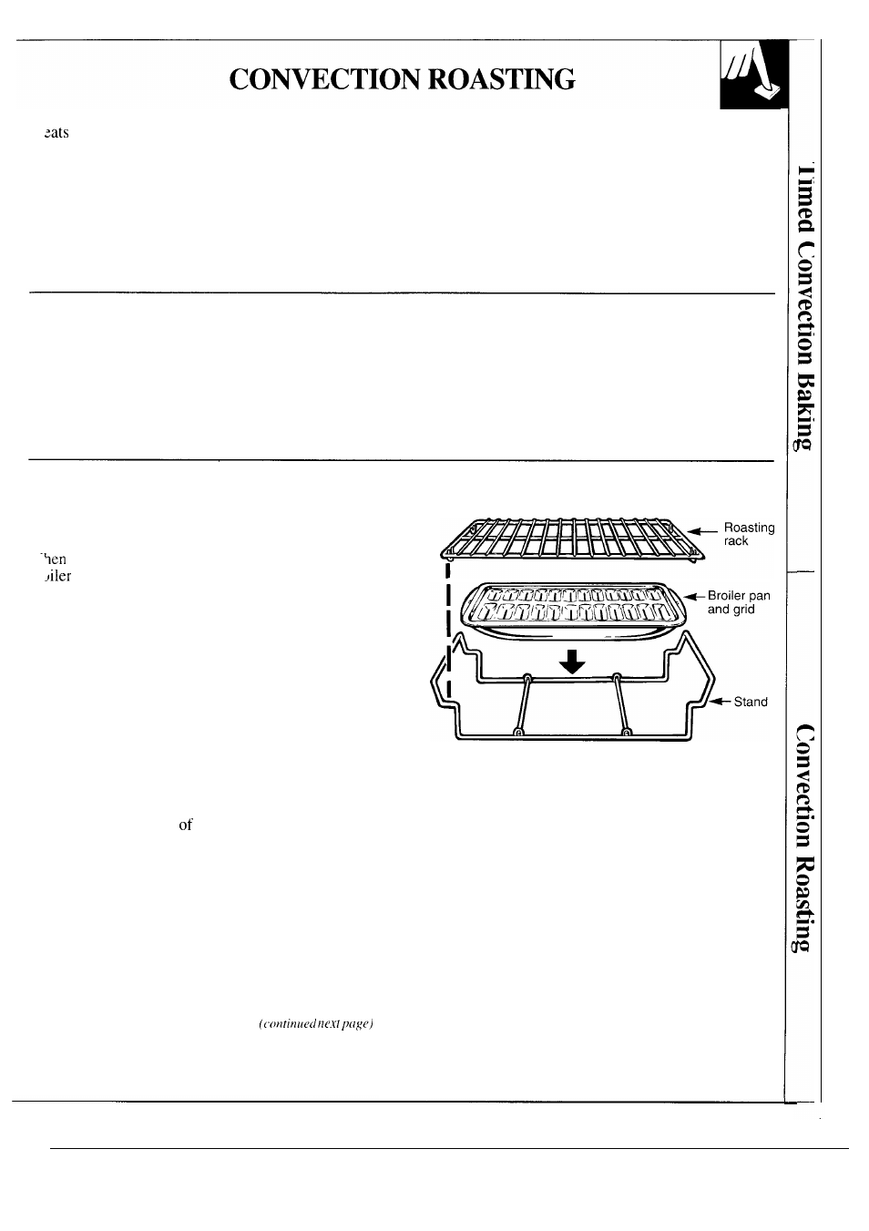 Roasting . 15-17, Special roasting rack, Adapting recipes for convection roasting | Convection roasting rack | GE JKP17 User Manual | Page 15 / 40