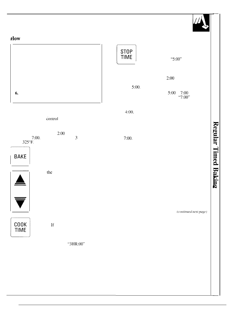 Bake, Cook, Time | Stop | GE JKP17 User Manual | Page 19 / 40