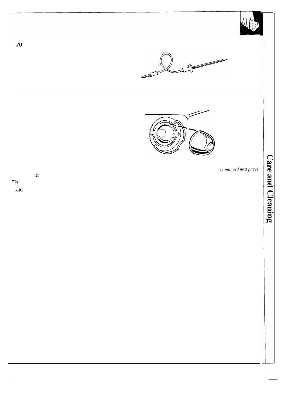 Probe, Oven light replacement | GE JKP17 User Manual | Page 35 / 40