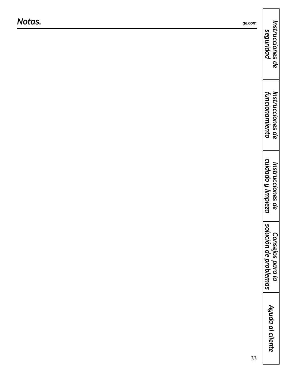 Notas | GE DVM1665 User Manual | Page 69 / 72