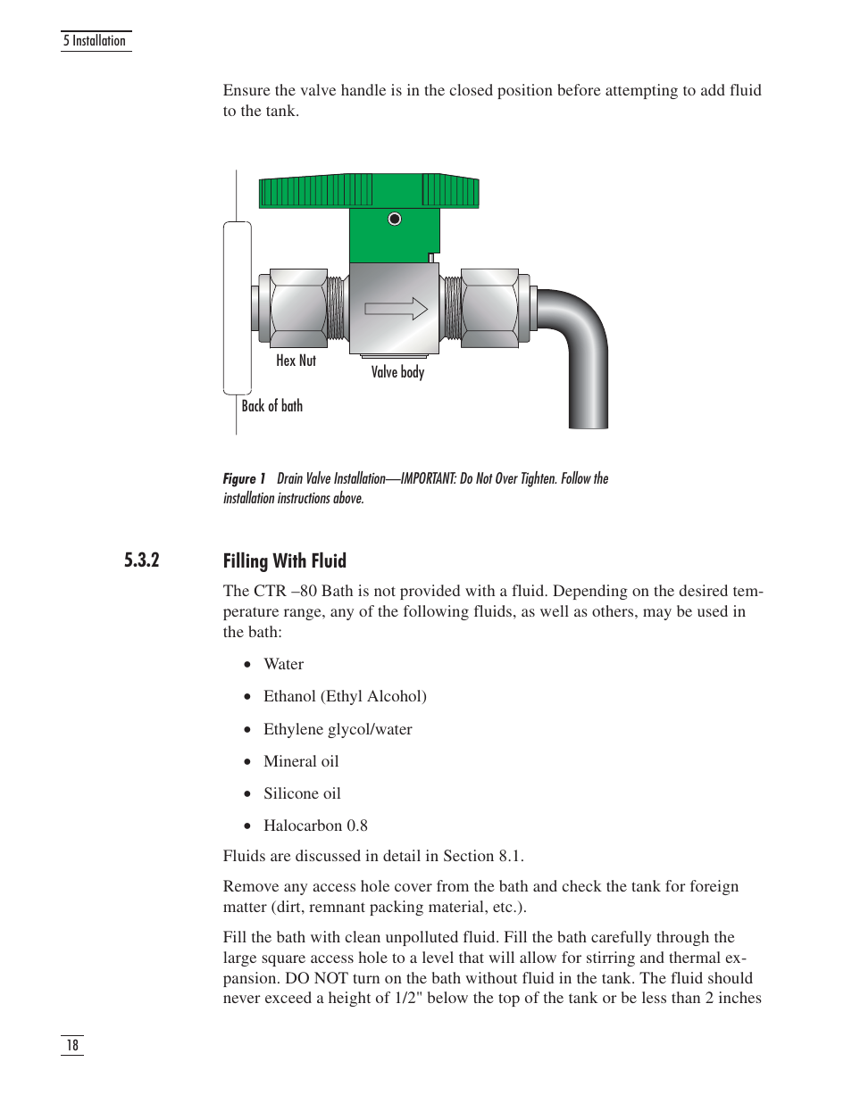 2 filling with fluid 18, 2 filling with fluid, Figure 1 | GE CTR 80 User Manual | Page 23 / 61