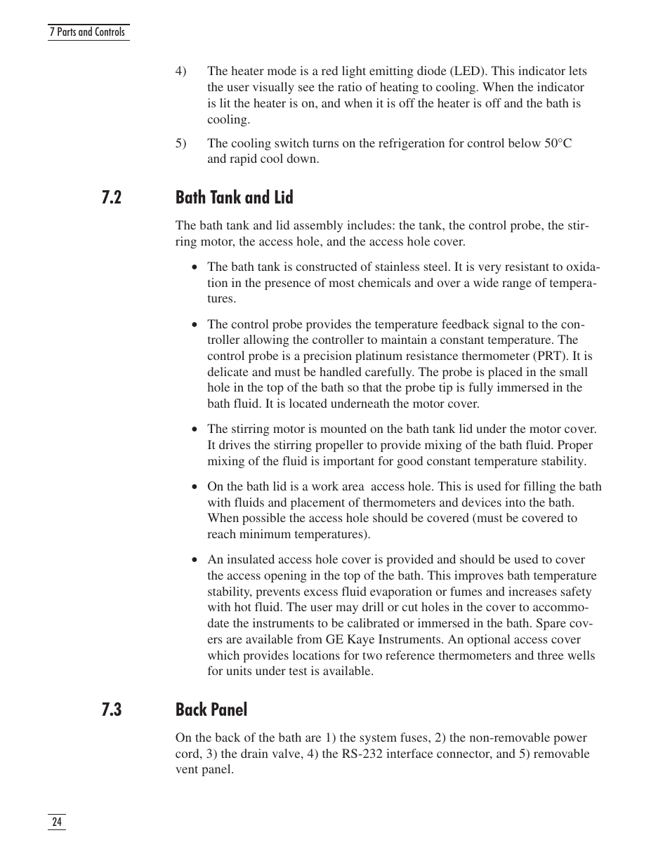 2 bath tank and lid 24, 3 back panel 24, 2 bath tank and lid | 3 back panel | GE CTR 80 User Manual | Page 28 / 61