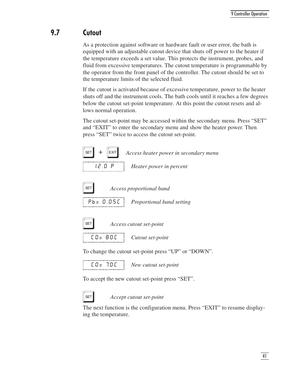 7 cutout 41, 7 cutout | GE CTR 80 User Manual | Page 44 / 61