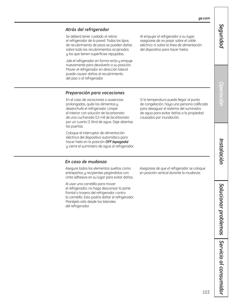 GE 23 User Manual | Page 103 / 132