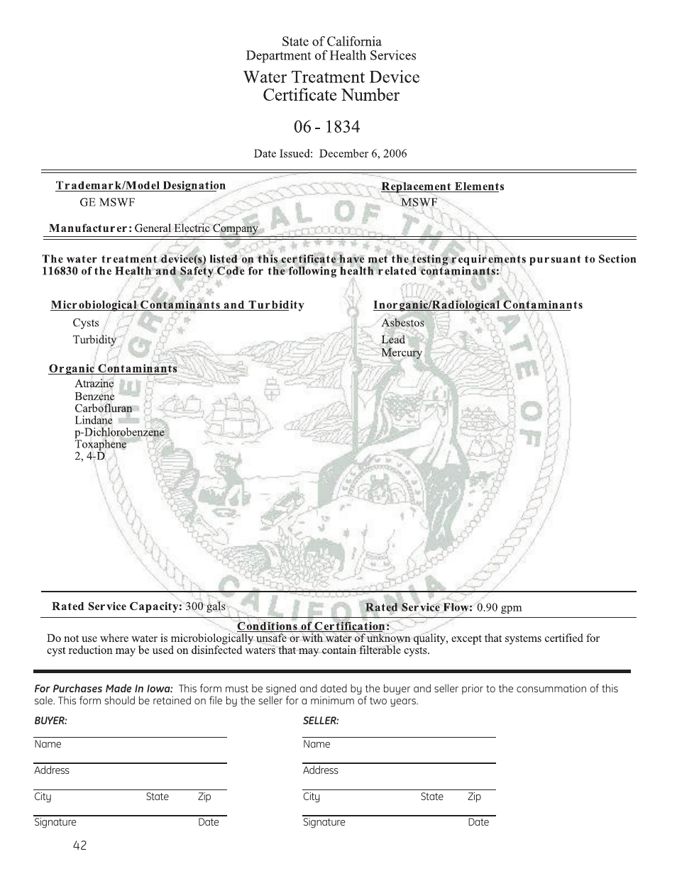 GE 23 User Manual | Page 42 / 132