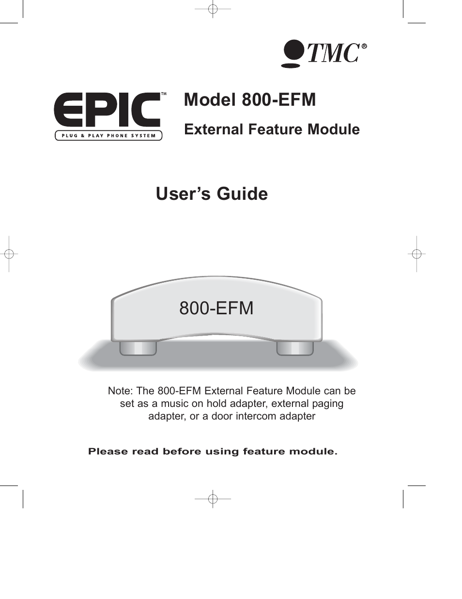 GE 800-EFM User Manual | 44 pages