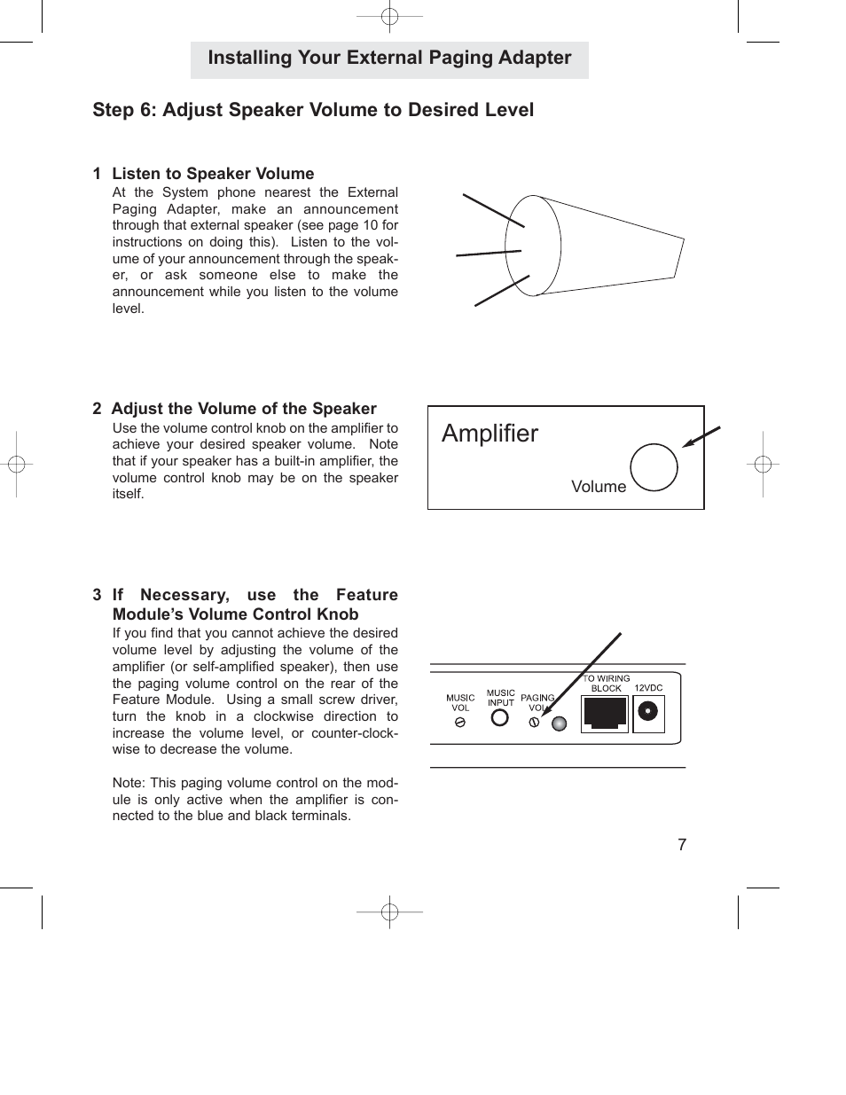 Amplifier | GE 800-EFM User Manual | Page 13 / 44