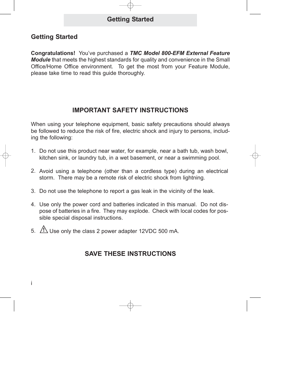 GE 800-EFM User Manual | Page 2 / 44