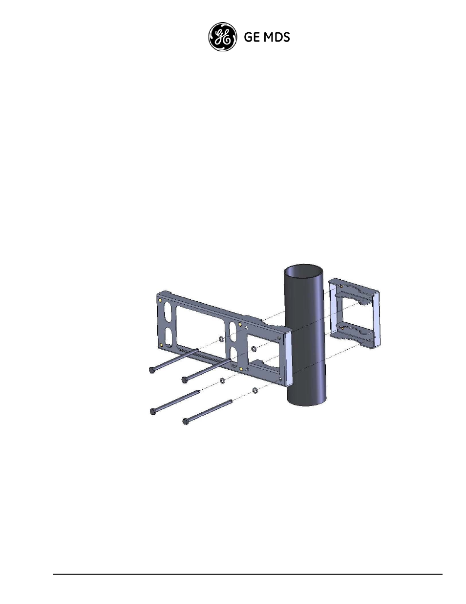 Assembling the pole mount kit | GE HC HP User Manual | Page 13 / 114