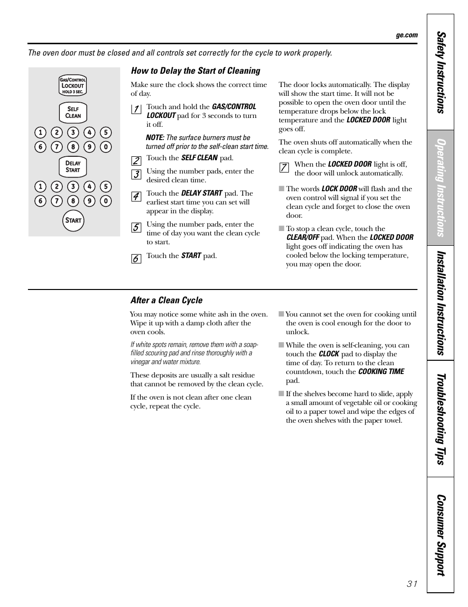 GE CGS980 User Manual | Page 31 / 60