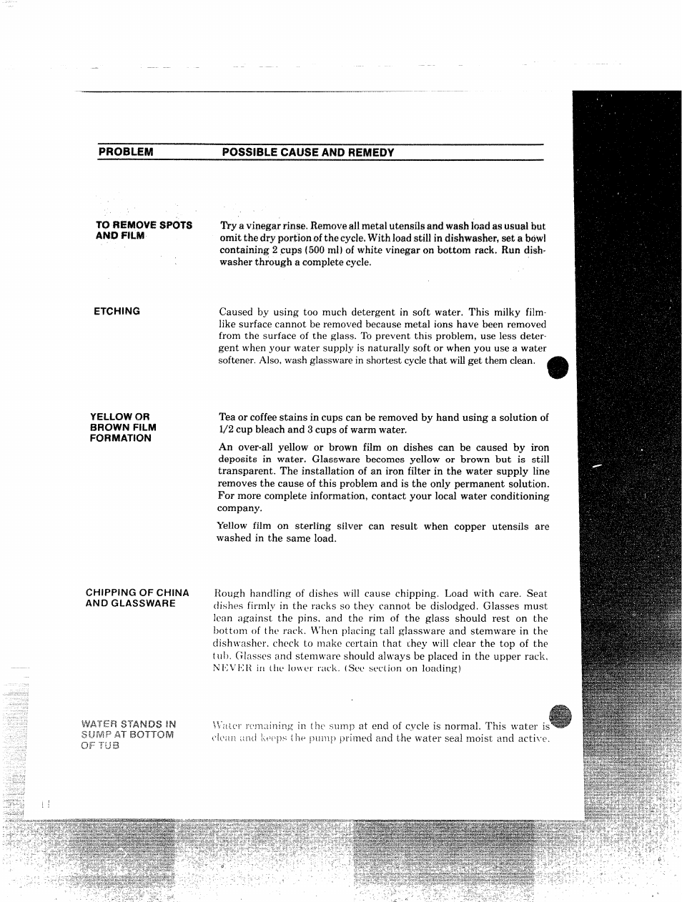 Problem possible cause and remedy | GE 49-5215 User Manual | Page 11 / 14
