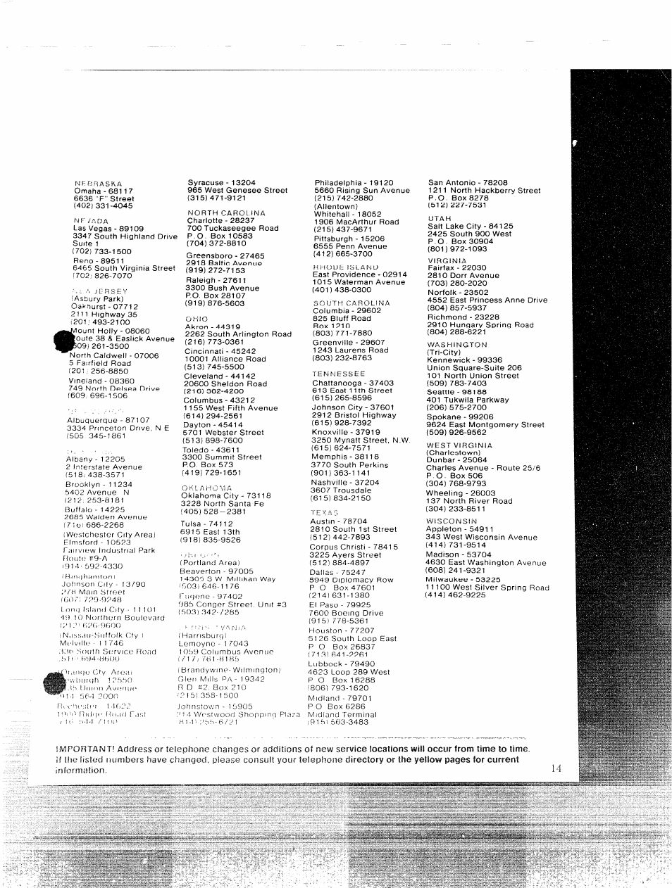 Nf /ada, H1-c 2s; /21, Etsries-^ss'ge | GE 49-5215 User Manual | Page 13 / 14