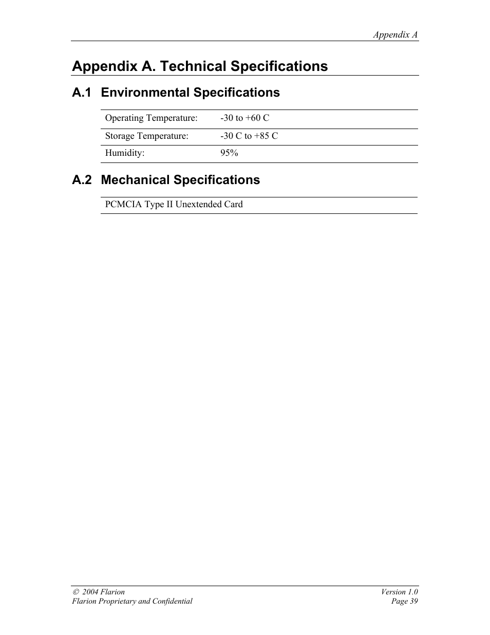 Loading device drivers for windows 98, Loading device drivers for windows 2000/xp, Using the fpc 1000 | Appendix a. technical specifications, A.1 environmental specifications, A.2 mechanical specifications | GE FPC 1000 User Manual | Page 39 / 39