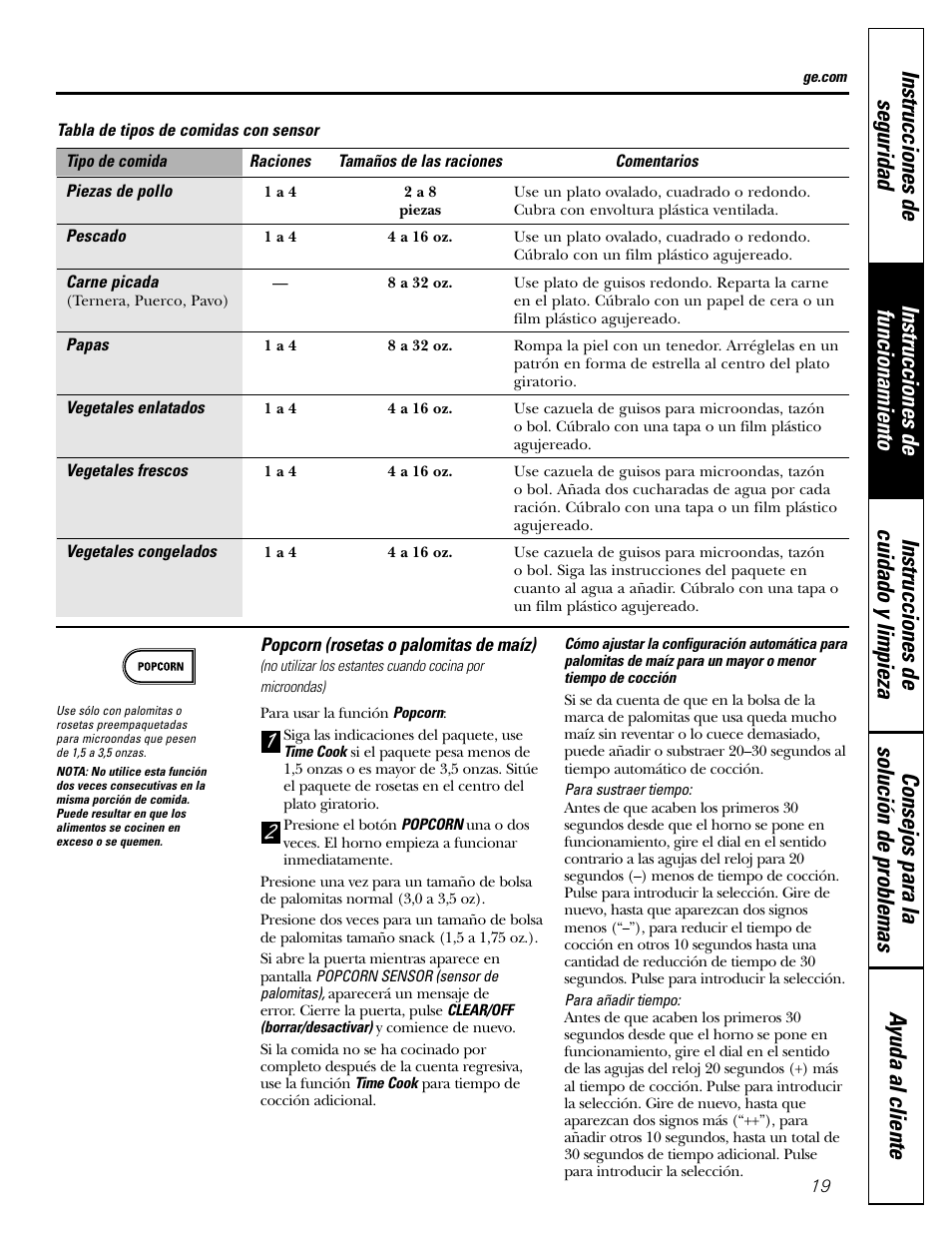 GE JVM1790 User Manual | Page 55 / 76