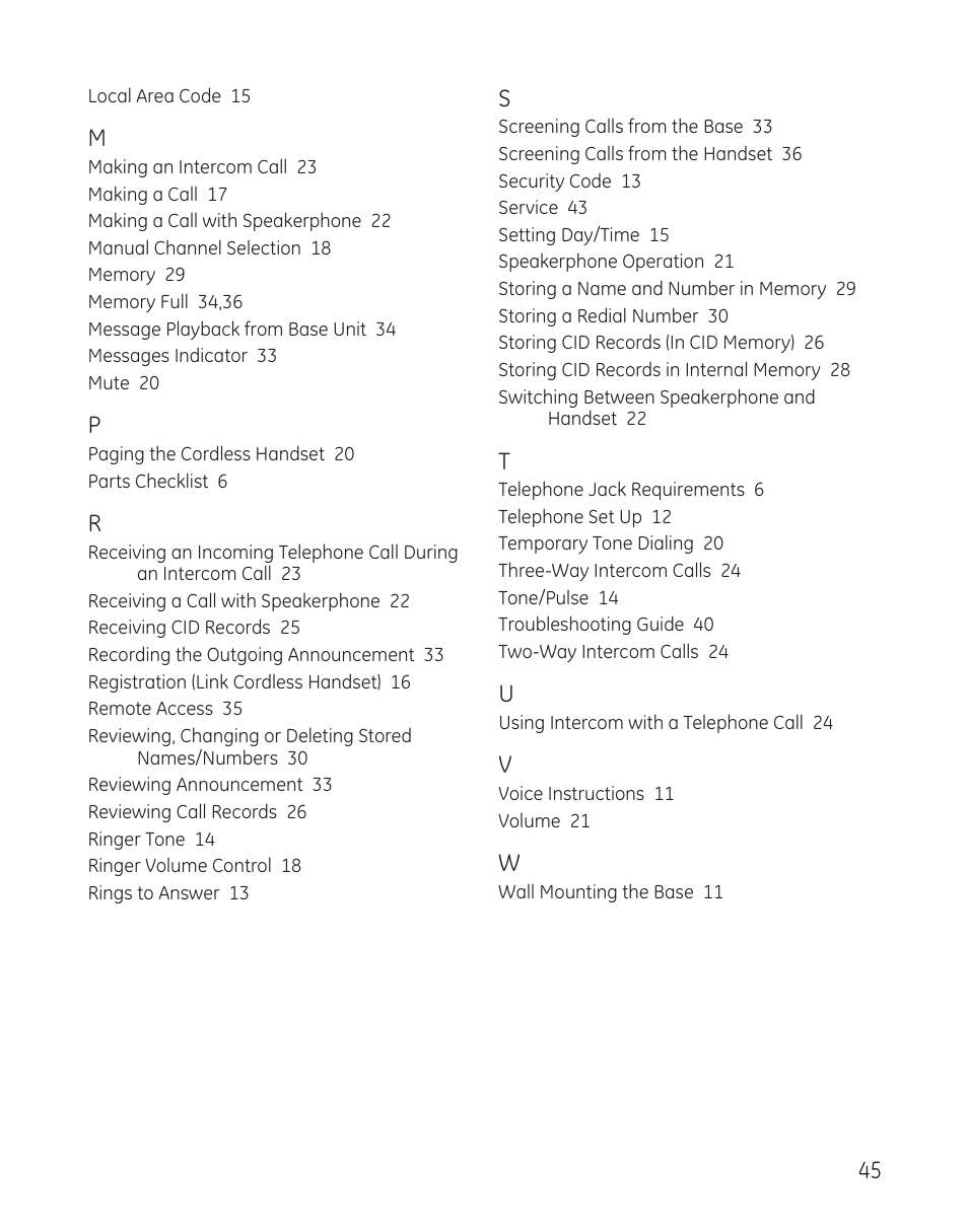 GE 27881 User Manual | Page 45 / 96