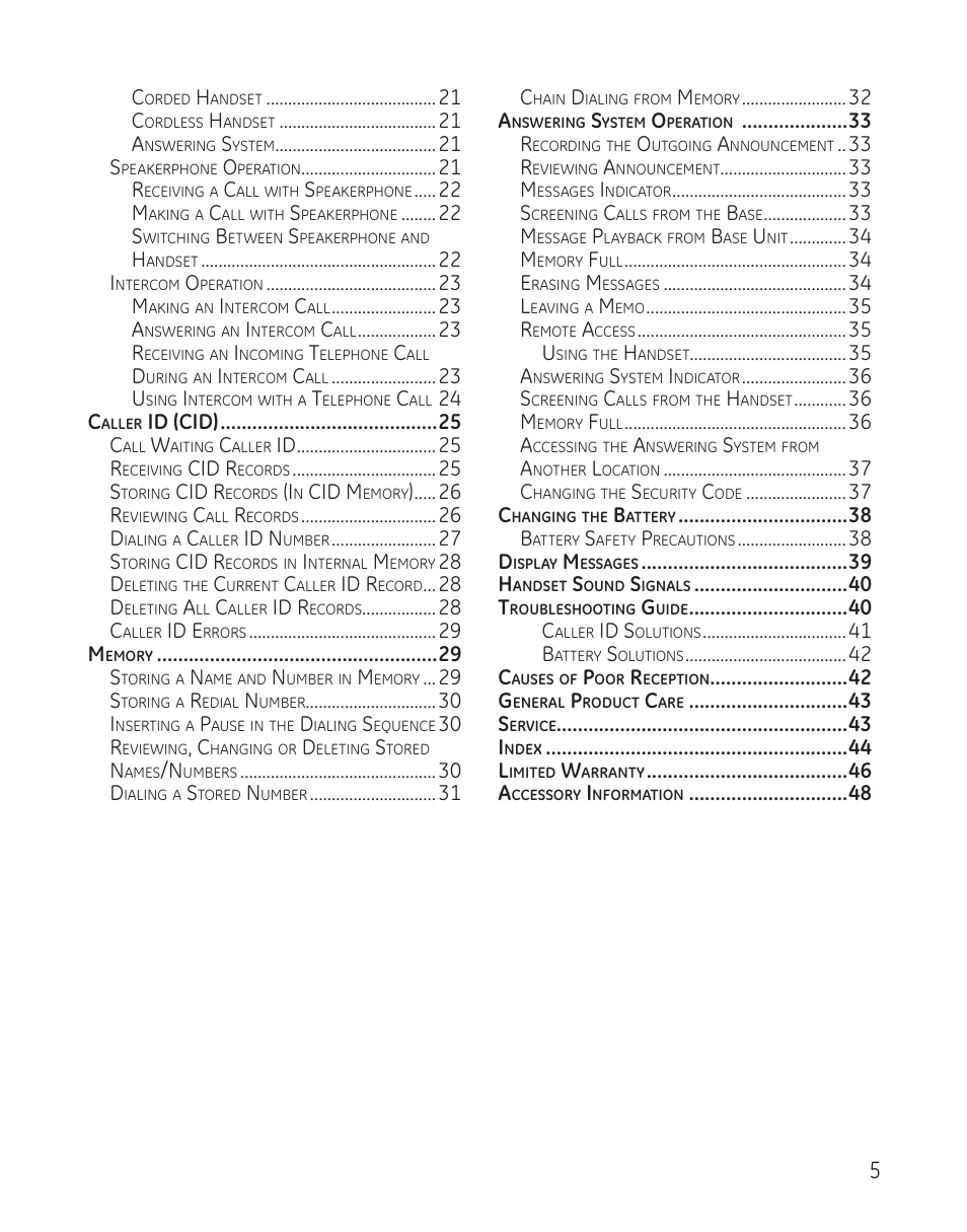 GE 27881 User Manual | Page 5 / 96