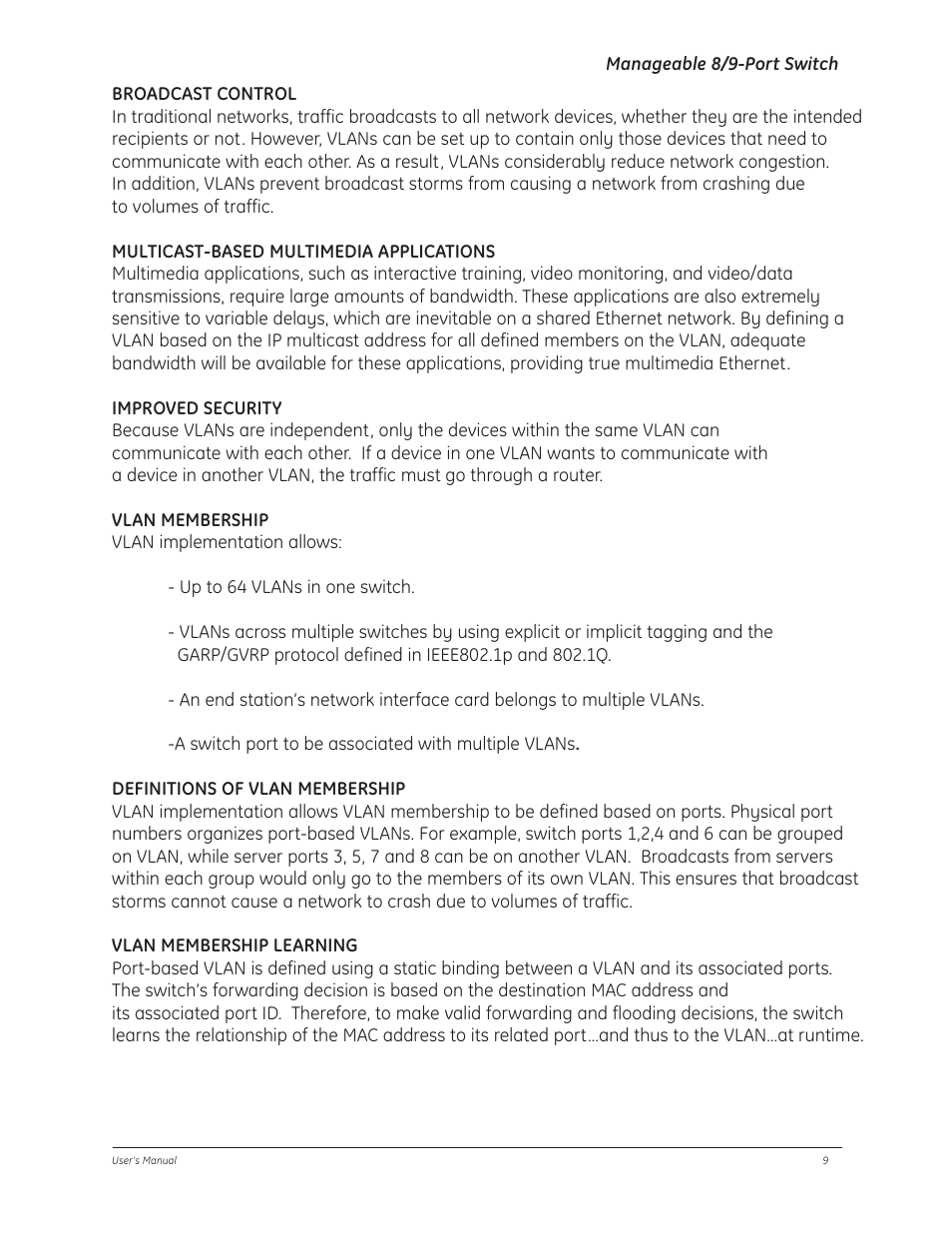 GE D-GES7600 User Manual | Page 13 / 96