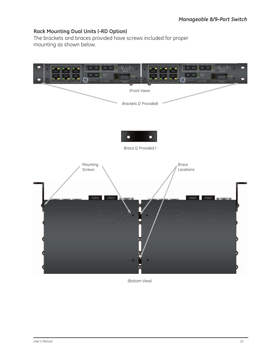 Manageable 8/9-port switch | GE D-GES7600 User Manual | Page 19 / 96