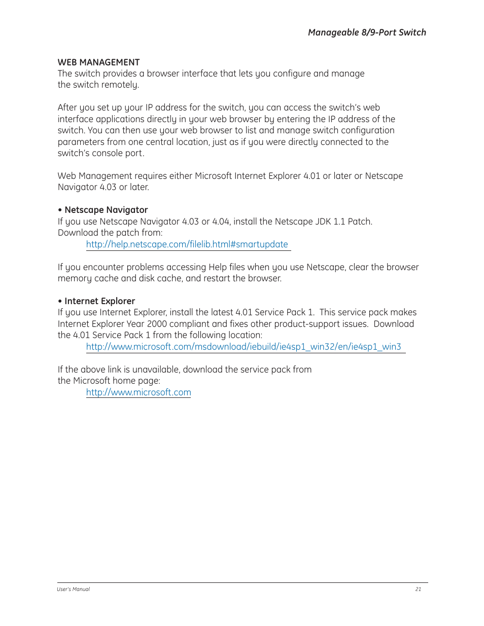 GE D-GES7600 User Manual | Page 25 / 96