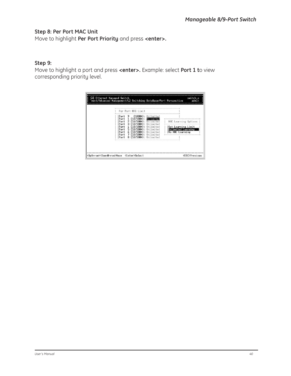 GE D-GES7600 User Manual | Page 44 / 96