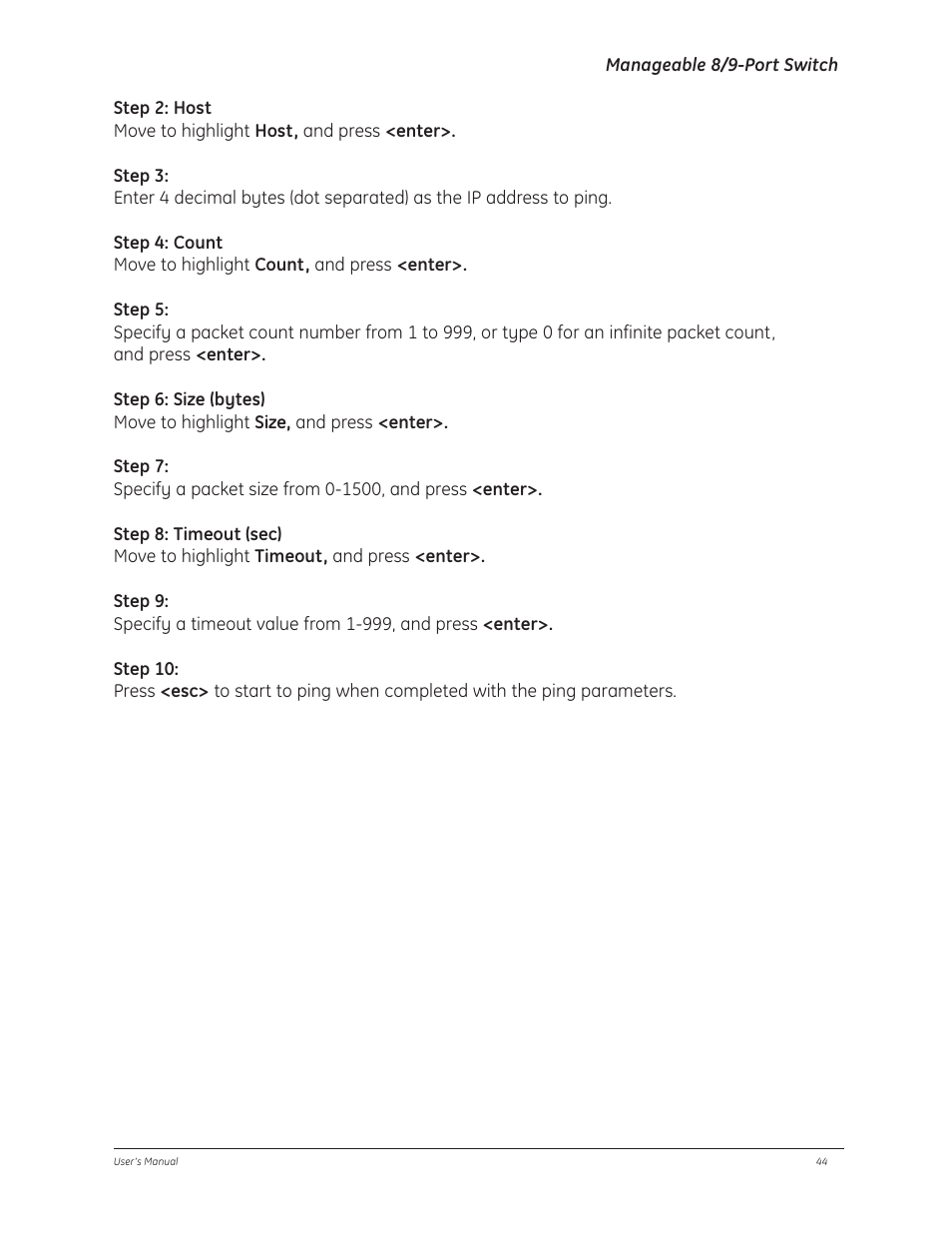 GE D-GES7600 User Manual | Page 48 / 96