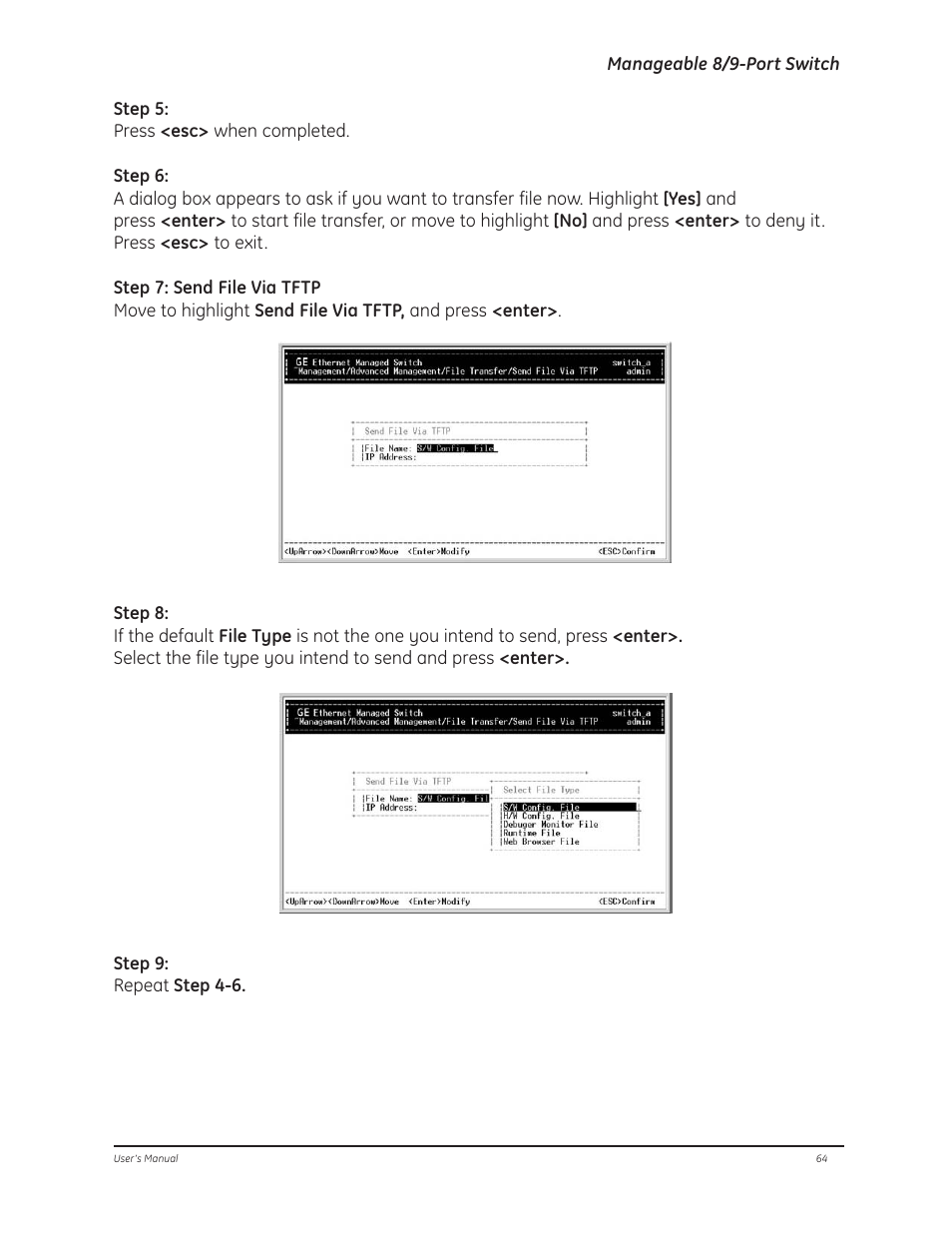 GE D-GES7600 User Manual | Page 68 / 96
