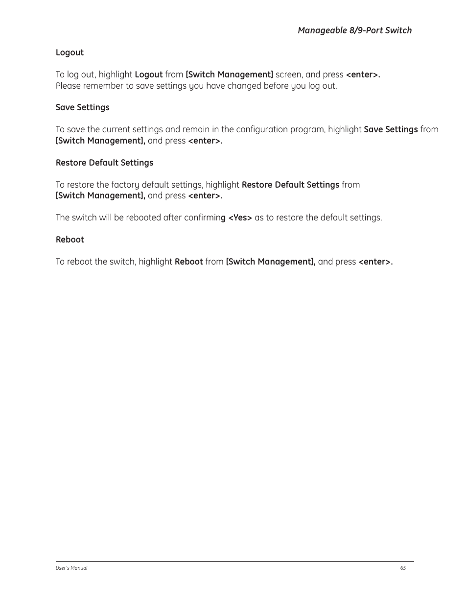 GE D-GES7600 User Manual | Page 69 / 96