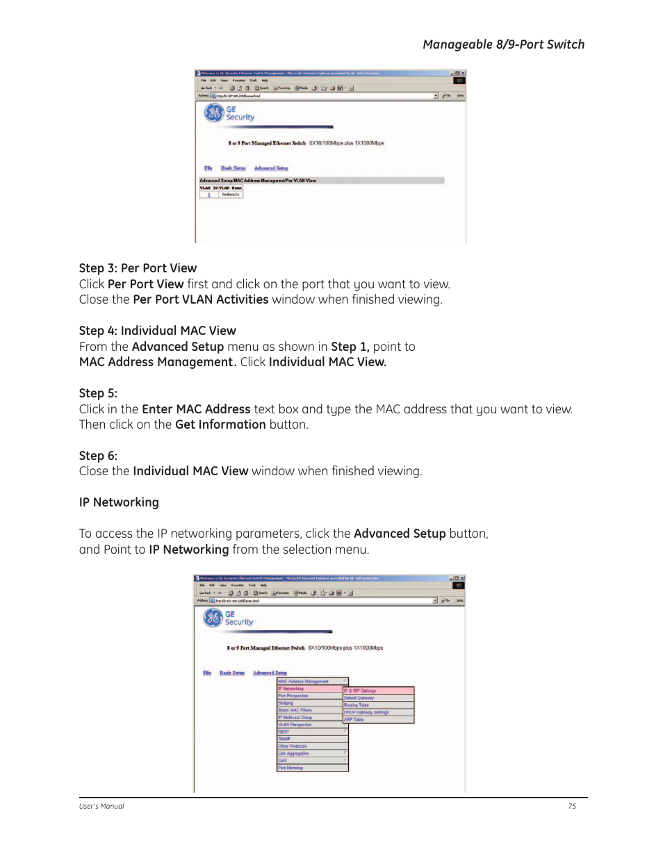 GE D-GES7600 User Manual | Page 79 / 96