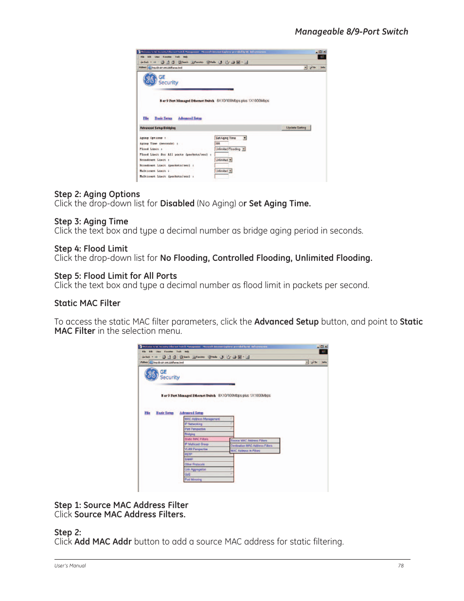 GE D-GES7600 User Manual | Page 82 / 96