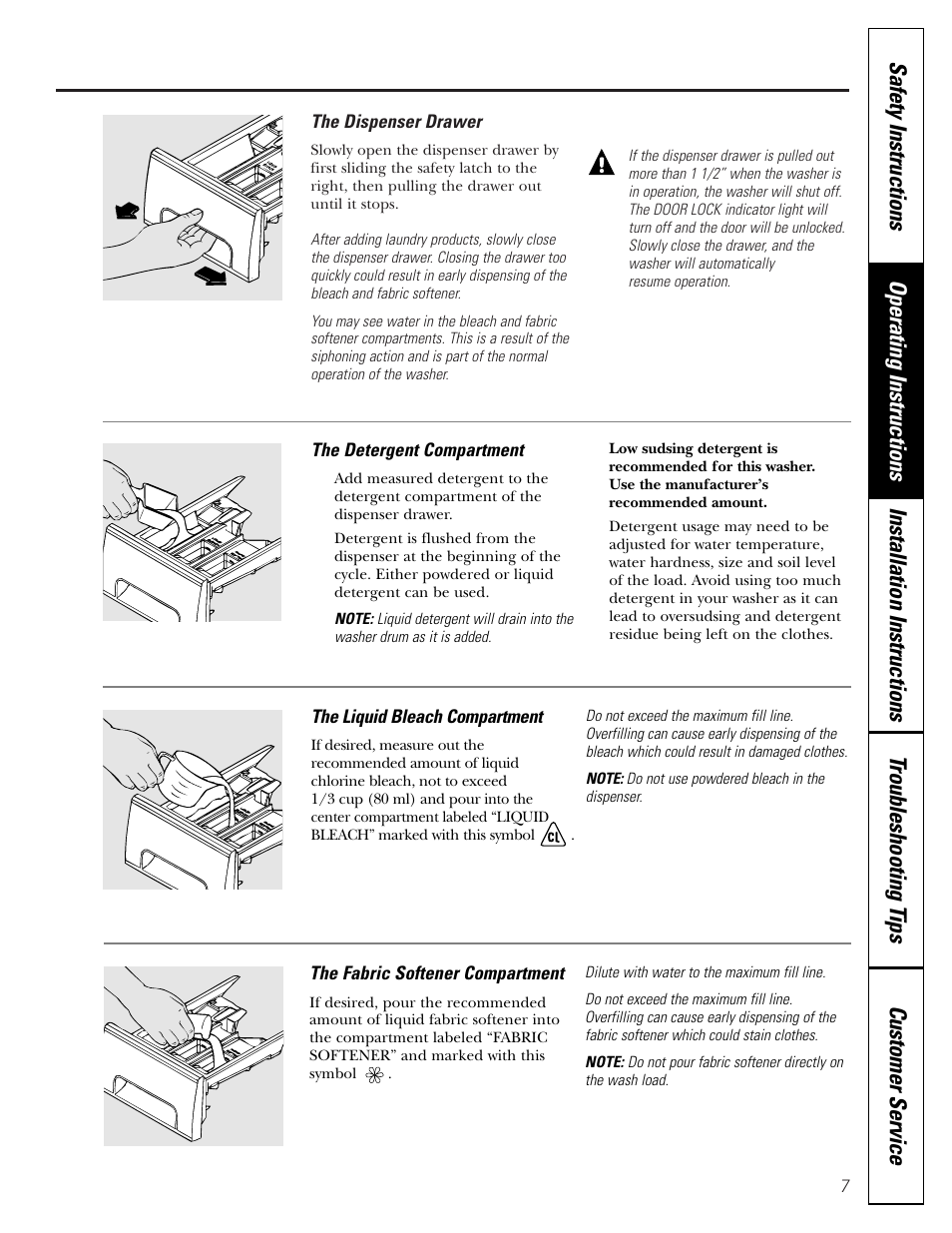 GE WCXH208 User Manual | Page 7 / 22